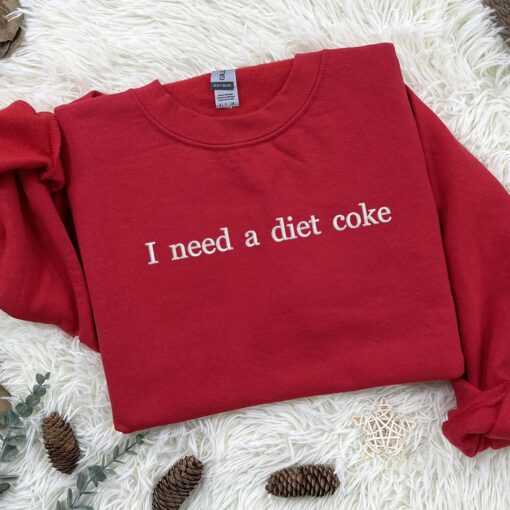 Diet Coke Obsession Embroidered Sweatshirt and Bottle Set for the Ultimate Soda Lover - Image 2