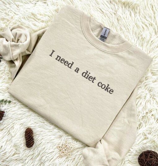 Diet Coke Obsession Embroidered Sweatshirt and Bottle Set for the Ultimate Soda Lover - Image 3