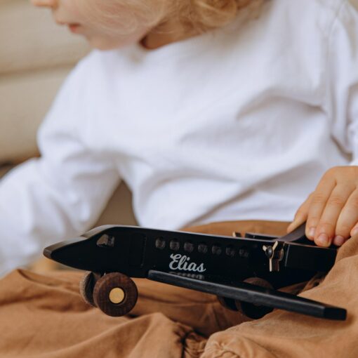 Personalized Wooden Planes Sensory Toys for Toddlers, Baptism Gifts, and Pretend Play - Image 5