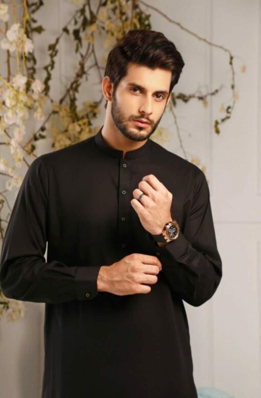 Exquisite Men's Kurta Shalwar Suit Handmade Elegance for Special Occasions - Image 2