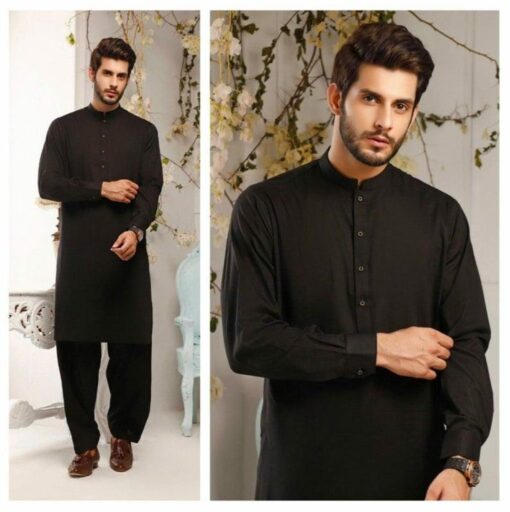 Exquisite Men's Kurta Shalwar Suit Handmade Elegance for Special Occasions - Image 4