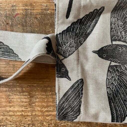 Birds of a Feather Handprinted Tote Bag for Nature Lovers - Image 4