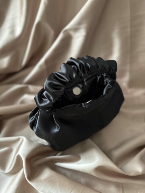 Satin Scrunchies Evening Bag 25 Colors, 2 Sizes | Perfect for Weddings, Bridesmaids, and Special Occasions - Image 4
