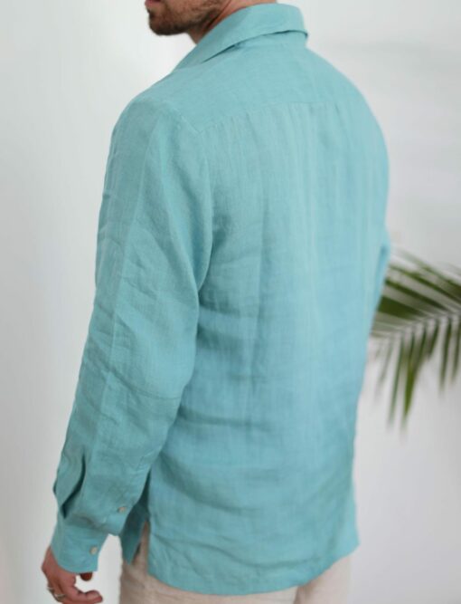 Breezy Linen Summer Shirt Perfect for Beach Days and Classrooms - Image 5
