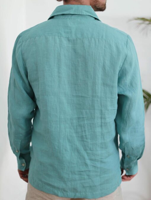 Breezy Linen Summer Shirt Perfect for Beach Days and Classrooms - Image 6