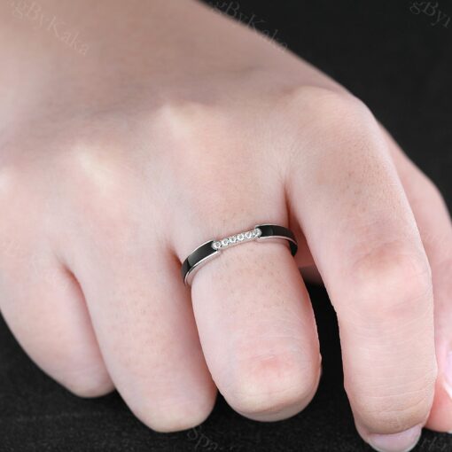 Exquisite Black Onyx Wedding Rings Timeless Elegance for Your Special Day - Image 4