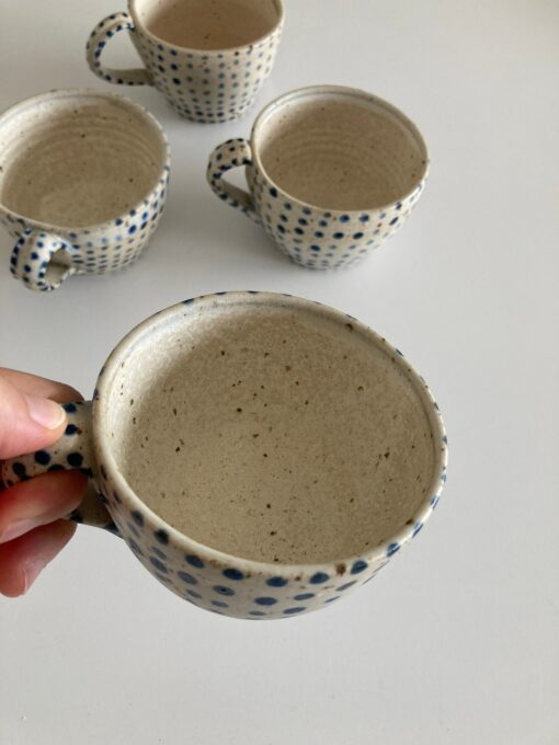 Hygge Blue Polka Dot Mug A Danish Delight for Your Morning Ritual - Image 3