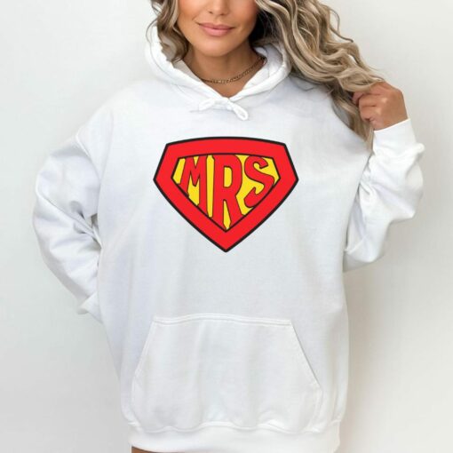 Superhero Mr. and Mrs. Hoodies Matching Couple's Hoodies for Festive Hero Gifts - Image 5