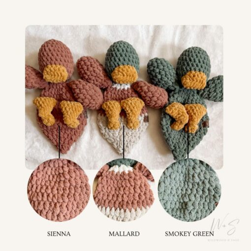 Cuddle Up with Our Enchanting Duck Lovey A Custom Crochet Snuggler for Your Little One - Image 5
