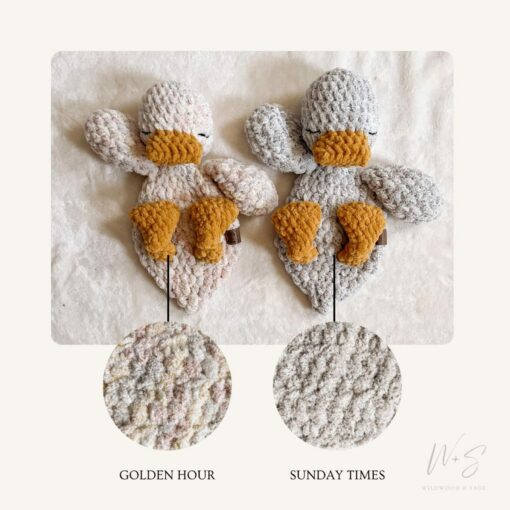 Cuddle Up with Our Enchanting Duck Lovey A Custom Crochet Snuggler for Your Little One - Image 4