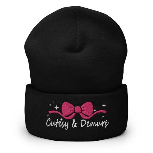 Embroidered Knit Beanie Minimalist, Classy, and Mindful - Image 6