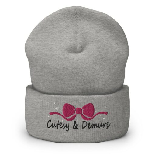 Embroidered Knit Beanie Minimalist, Classy, and Mindful - Image 5