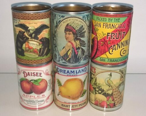 Vintage Tin Can Replicas Rustic Charm for Weddings, Cafes, and Home Decor - Image 2