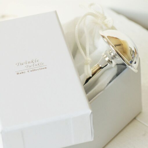 Engraved Silver-Plated Rattle A Cherished Keepsake for Your Little One's Special Day - Image 6