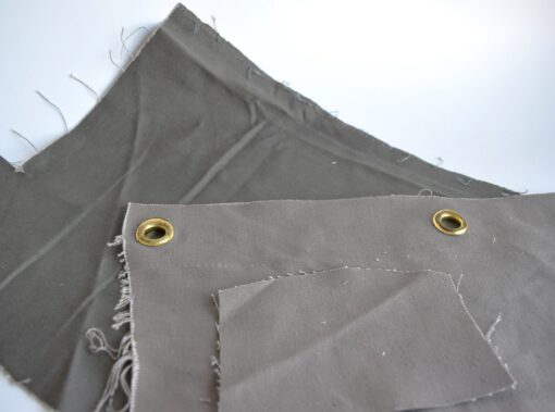 Upcycled Army 5-Panel Hat Military Cycling Cap in Shades of Gray - Image 3