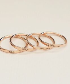 Personalized Delicate Name Ring A Cherished Keepsake for Bridesmaids, Mothers, and Loved Ones