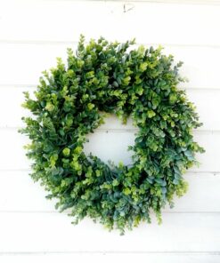Modern Farmhouse Eucalyptus Greenery Wreath Bring Nature's Charm to Your Abode