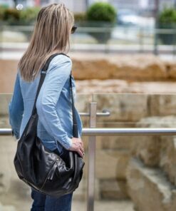 Captivating Black Leather Crossbody The Kallia Bag for Effortless Style and Functionality