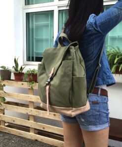 Versatile Canvas Backpack Your Go-to for Diapers, School, Travel, and More