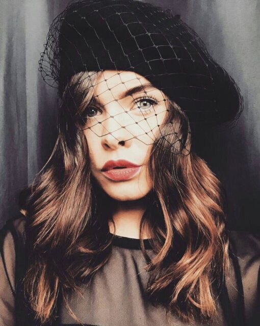 Timeless Parisian Elegance Black Veiled Beret, Embracing the Allure of the 1940s