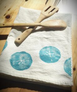 Coastal Charm Sand Dollar Flour Sack Towel for a Beachy Kitchen Oasis