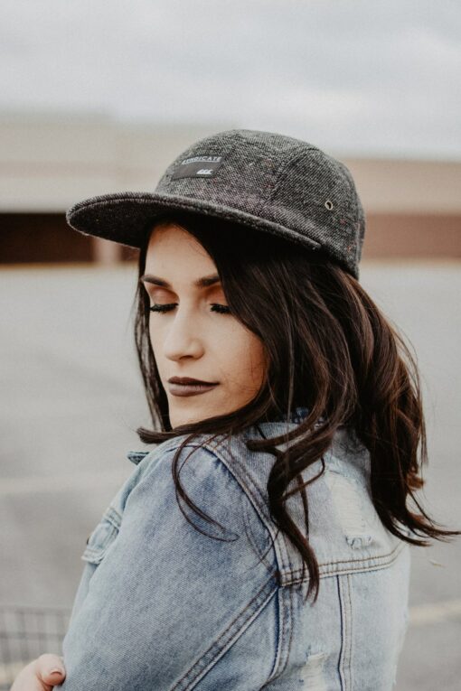 Cozy Grey Wool 5-Panel Hat Elevate Your Winter Style