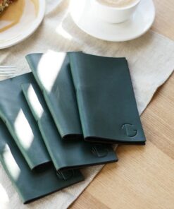 Personalized Leather Check Presenter Elevate Your Dining Experience