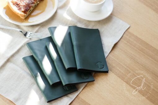 Personalized Leather Check Presenter Elevate Your Dining Experience