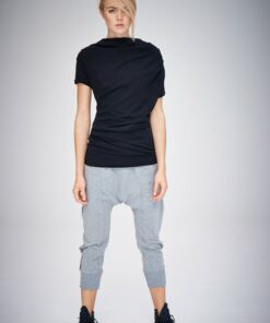 AryaSense TDRK14BLK Elevate Your Style with Our Casual Black Top, Perfect for Summer and Urban Chic