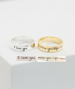 Engrave Your Cherished Memories Personalized Handwriting Ring for Eternal Bonds