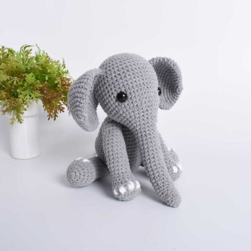 Adorable Grey Elephant Amigurumi A Cherished Gift for Little Ones