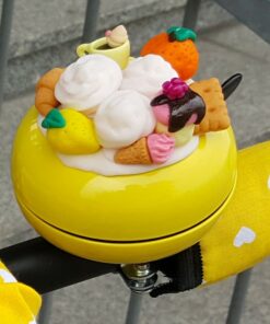 Handcrafted Yellow Bicycle Bell A Symphony of Style and Safety