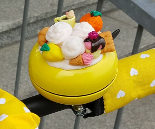 Handcrafted Yellow Bicycle Bell A Symphony of Style and Safety