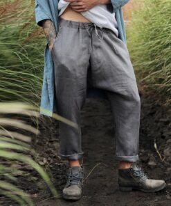 Breezy Linen Lounge Pants Sustainable Comfort for Modern Men