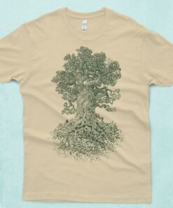 Unleash the Spirit of Nature Gnarled Tree Tshirt - A Symbol of Life and Strength