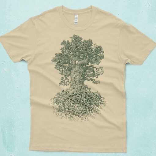 Unleash the Spirit of Nature Gnarled Tree Tshirt - A Symbol of Life and Strength