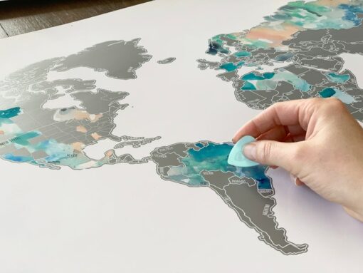 Scratch Off World Map Explore the Globe, Unleash Your Wanderlust