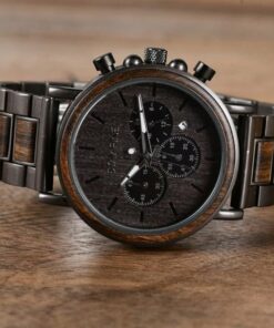 Timeless Anniversary Keepsake Personalized Wooden Watch for Him