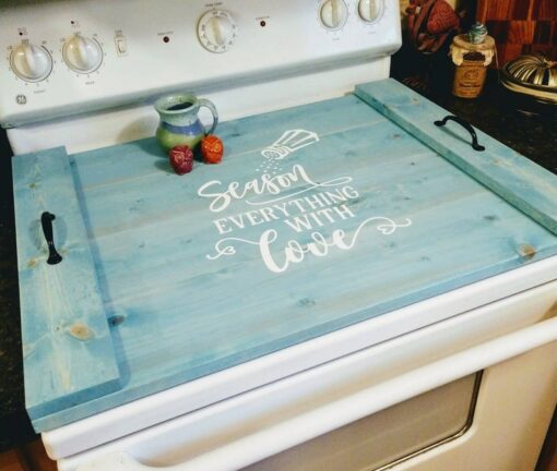Farmhouse Kitchen Decor Transform Your Stovetop with Our Multipurpose Noodle Board and Oven Cover