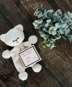 Sogg. E. Bear Organic Cotton Teething Toy for Babies, Heirloom Quality, Eco-Friendly