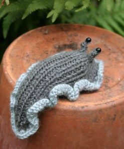 Charming Knitted Slug A Delightful Gift for Garden Enthusiasts