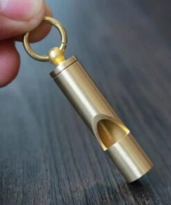 The Ultimate Survival Whistle Earsplitting Brass, Unwavering Reliability, Lifetime Guarantee