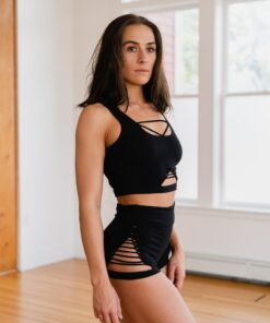 BRE Braided Crop Tank Top Elevate Your Style with Intricate Detailing