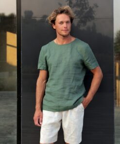 Organic Linen T-Shirt Sustainable Style for the Modern Man
