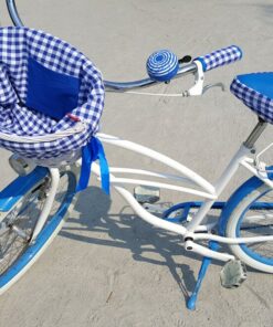 Premium Wicker Basket and Saddle Cover Set for Bicycles Enhance Your Ride with Style and Protection