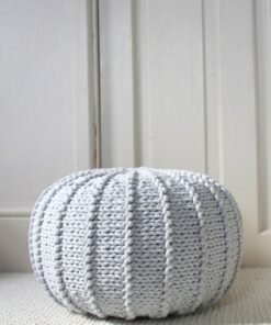 Cozy Knitted Footstool A Scandinavian Haven for Your Little One's Room