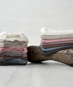 100% Linen Fitted Sheet Stonewashed Luxury for a Perfect Night's Sleep