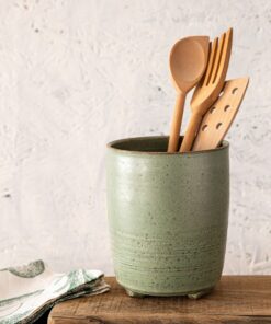 Enchanting Emerald Haven Your Culinary Oasis with Ceramic Utensils