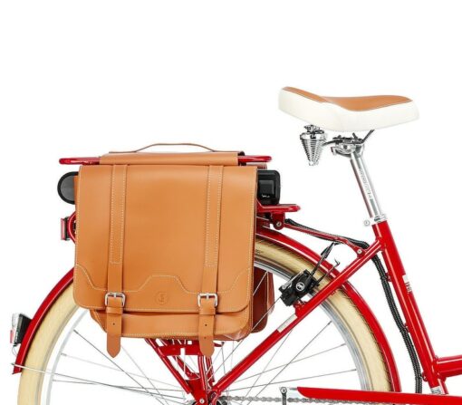 CLASSIC RIDE Premium Leather Bicycle Panniers for the Discerning Cyclist