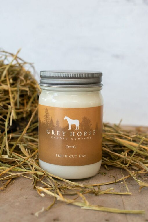 Aromatic Escape FRESH CUT HAY Soy Candle - A Gift for Equestrian Souls